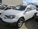 2003 MITSUBISHI OUTLANDER XLS WHITE 2.4L AT 4WD 163755